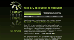 Desktop Screenshot of luminaryadvisors.com